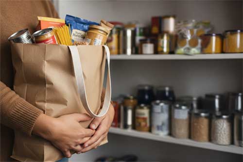 box of non-perishable food items