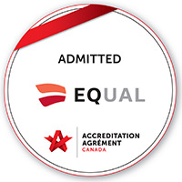 EQUAL Accreditation Canada admitted seal